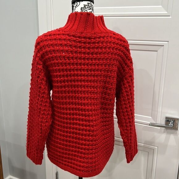Skye’s The Limit woman’s red knitted turtleneck sweater, size XL - Picture 8 of 9